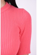 Rochie Noisy May Nmship O-Neck Knit Sun Kissed Coral